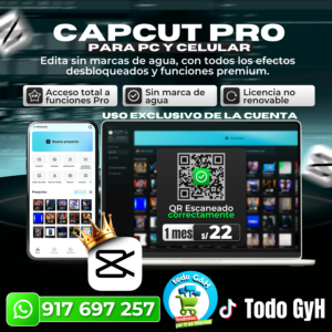 CAPCUT PRO 2 – cuenta completa