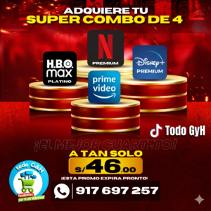 CUARTETO 1: NETFLIX – HBO MAX PL – DISNEY – PRIME VIDEO