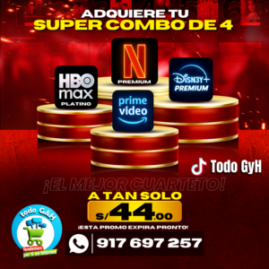 CUARTETO 1: NETFLIX – HBO MAX PL – DISNEY – PRIME VIDEO