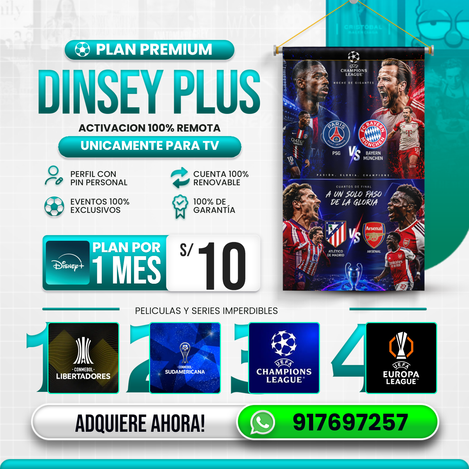 disney premium perfil tv