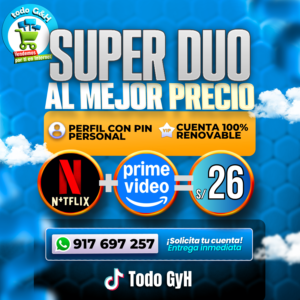 DUO 4: NETFLIX PREMIUM + PRIME VIDEO
