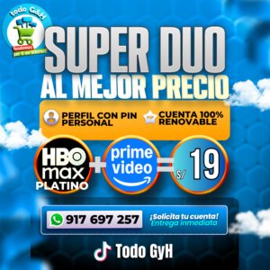 DUO 8: HBO MAX PLATINO + PRIME VIDEO