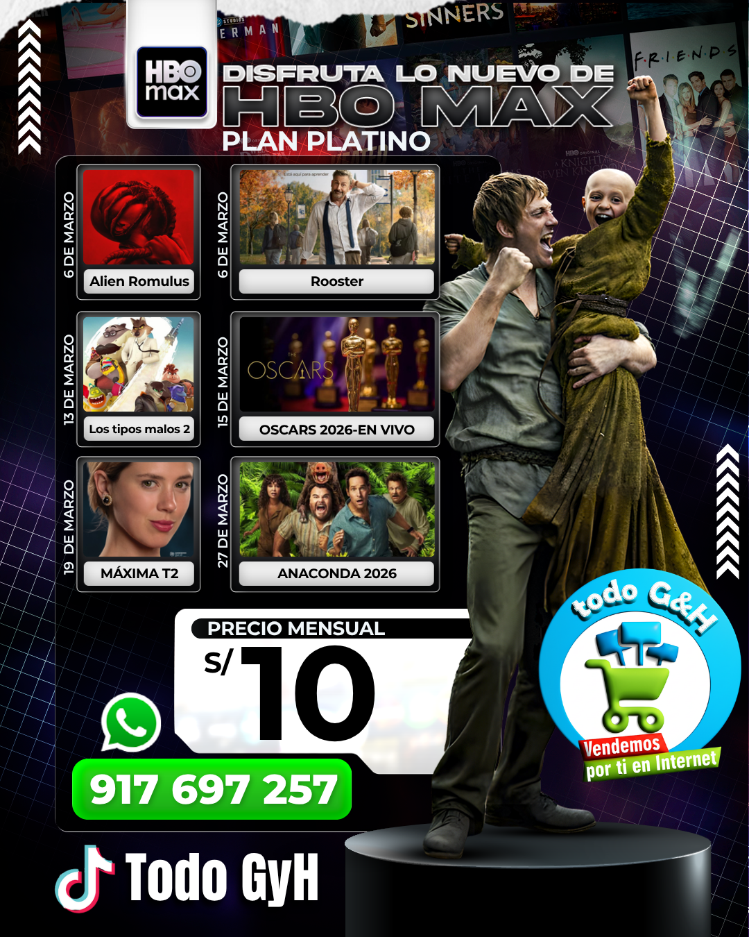 hbo max platino perfil